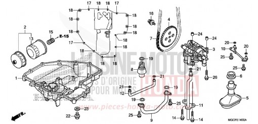 CARTER D'HUILE/POMPE A HUILE CB1100NAK de 2019